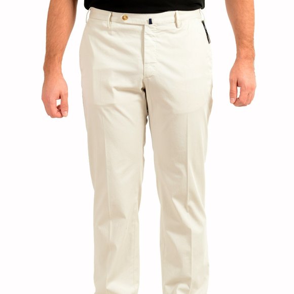Incotex Slowear Men's Regular Fit "Royal Batavia" Gray Flat Front Casual Pants - Picture 1 of 6